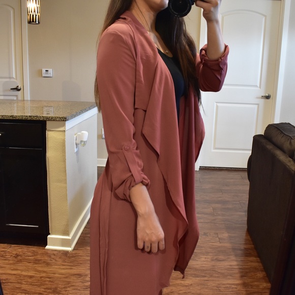 LAST 1๏ธโฃ Perfect Fall Red Bean Duster - Picture 2 of 5